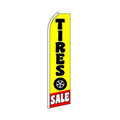 Tires Sale Swooper Flag - 11.5ft x 2.5ft
