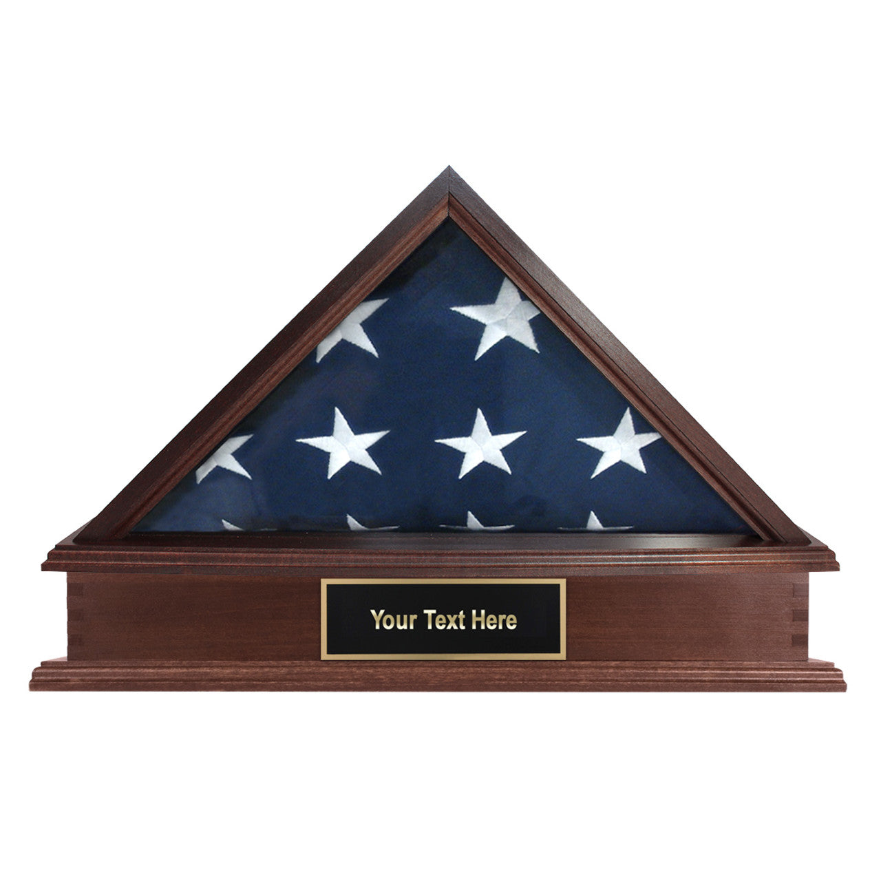 Truman Folded Flag Display Case & Pedestal  for 3' x 5' Flag
