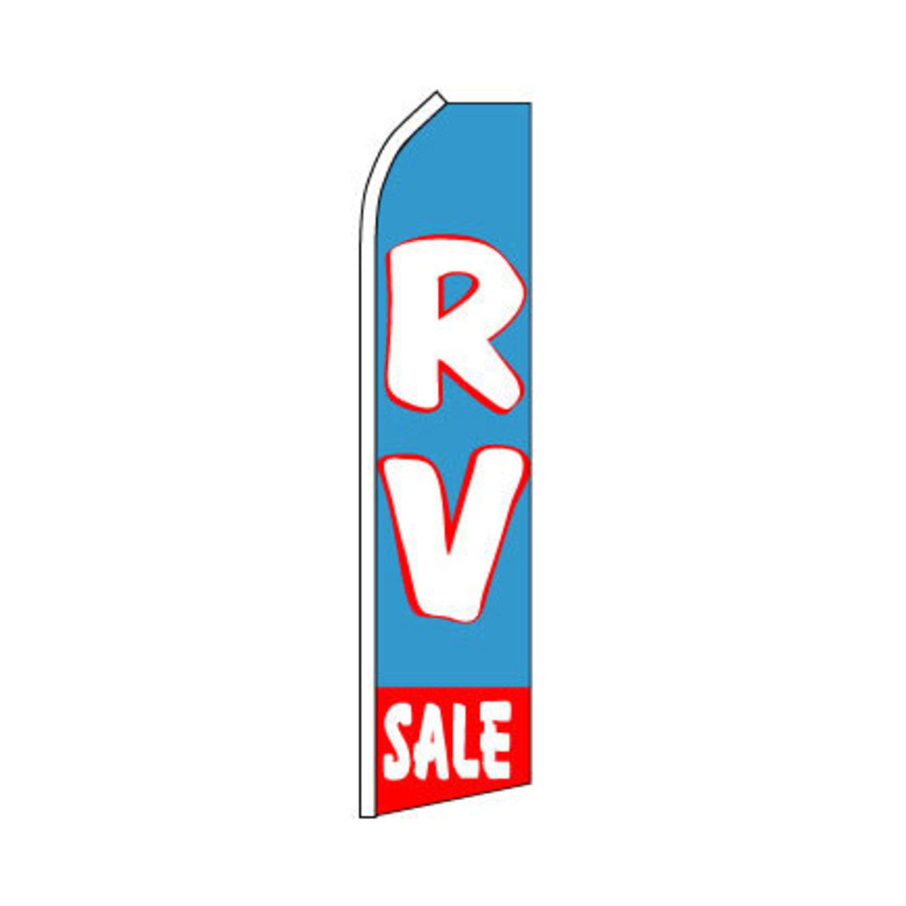 RV Sale Swooper Flag - 11.5ft x 2.5ft