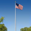 Super Tough 25ft Aluminum Sectional Heavy Duty Residential Flagpole - Satin Finish