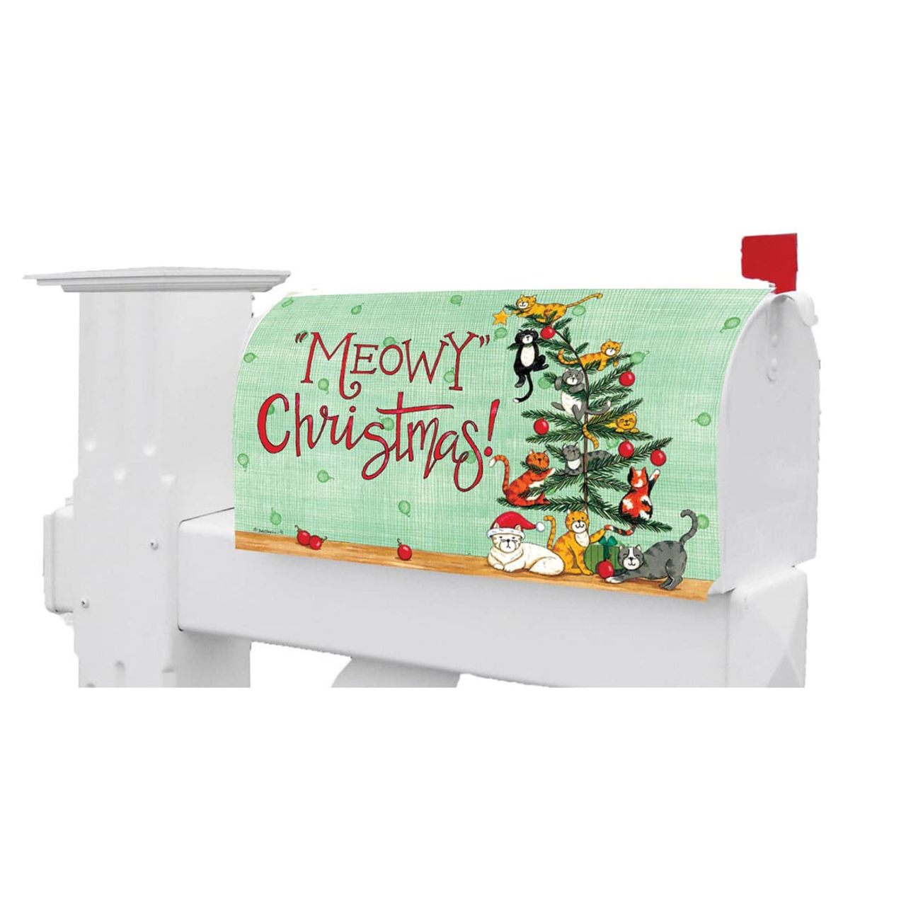 Meowy Christmas Mailbox Makeover