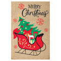 Christmas Sleigh Garden Flag - 12in x 18in