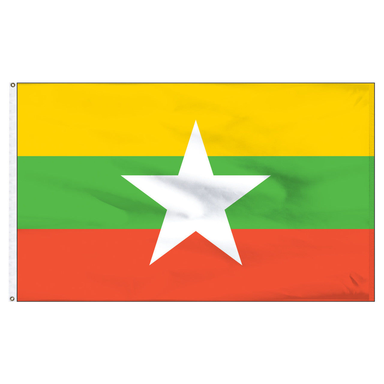 Myanmar 5' x 8' Nylon Flag