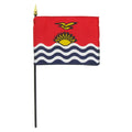 Kiribati 4" x 6" Stick Flag