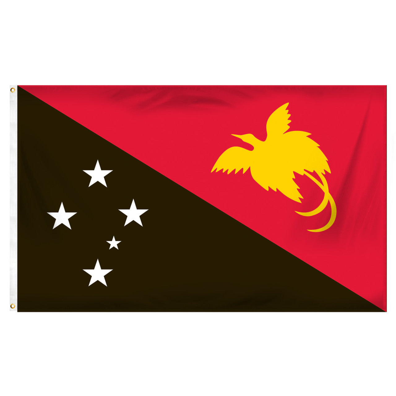Papua New Guinea Flag 3ft x 5ft Printed Polyester