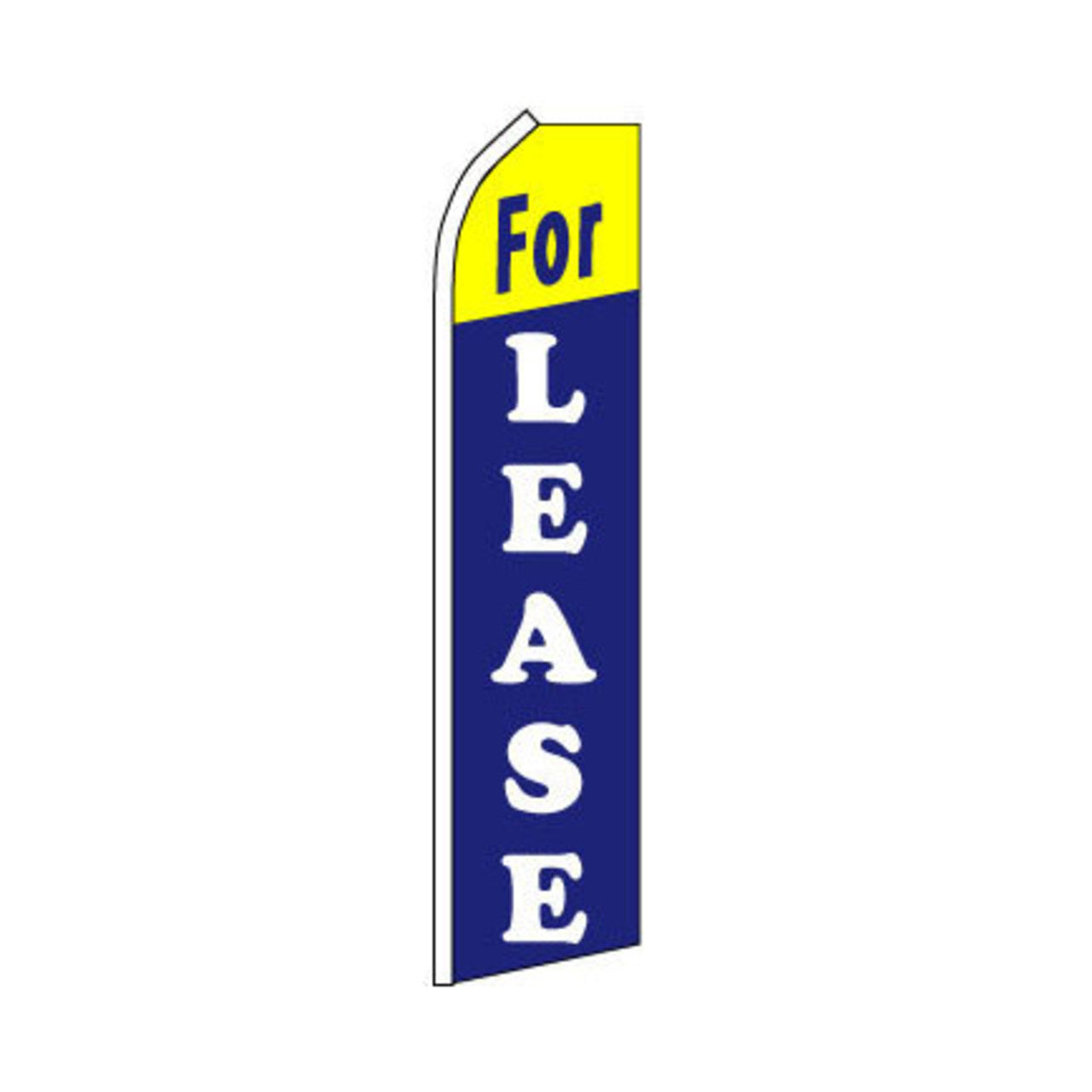 For Lease Swooper Flag - 11.5ft x 2.5ft