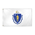 Super Tough Outdoor Massachusetts Nylon Flag 3' x 5'