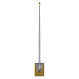 Illustration of a flagpole with inground sleeve