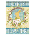 Easter Garden Flag - Plaid Wreath - 12.5in x 18in