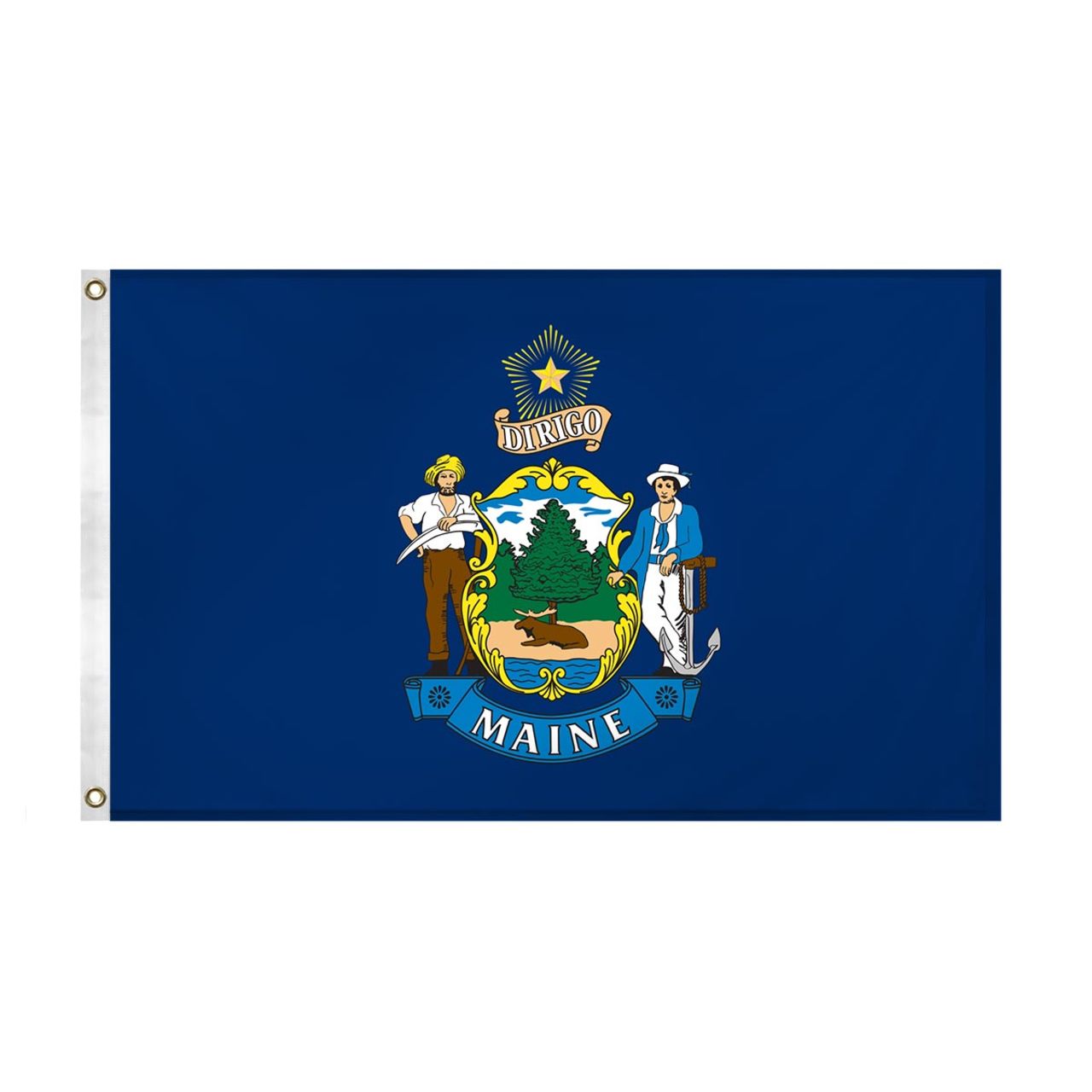 Super Tough Outdoor Maine Nylon Flag 3' x 5'