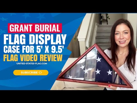 Grant Burial Flag Display Case for 5' x 9.5' Flag