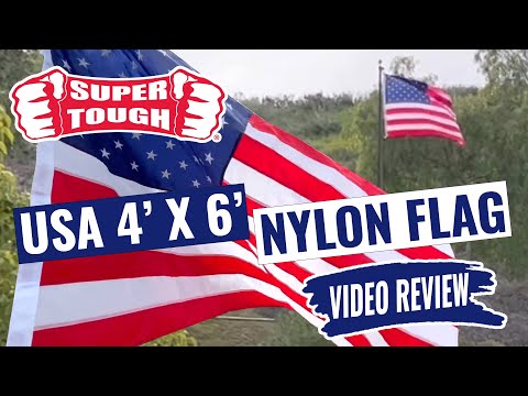Super Tough 4ft x 6ft Nylon American Flag