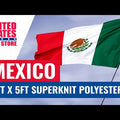 Mexico  flag 3ft x 5ft Super Knit Polyester