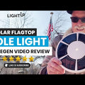 Solar LED Flagtop Pole Light - 200 Lumens - LumeGen
