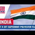 India Flag 3ft x 5ft Super Knit Polyester