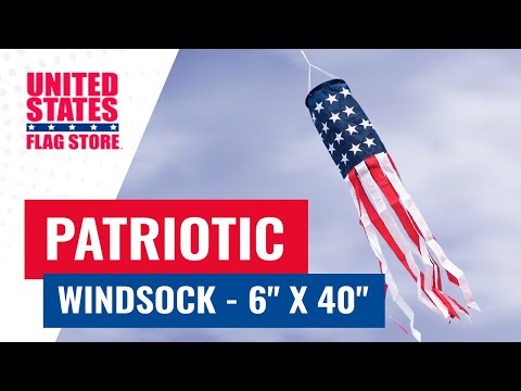 Patriotic Windsock - 6" x 40"