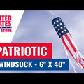 Patriotic Windsock - 6" x 40"