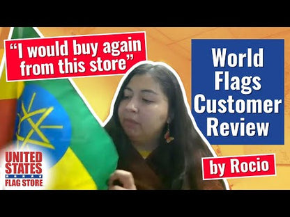 Ethiopia flag 12 x 18 inch