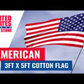 American Flag 3ft x 5ft Sewn Cotton - Online Stores, PA LLC Brand
