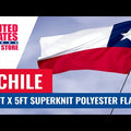 Video for a flag of Chile with blue and red design and a white star on a white background
