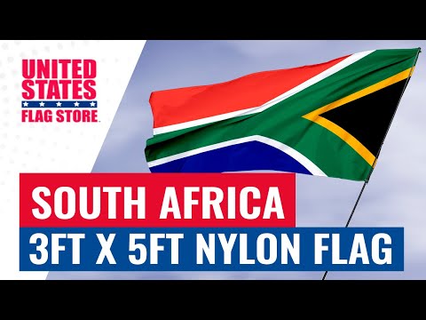 South Africa 3ft x 5ft Nylon Flag - Secondary Image - United States Flag Store Video for flag of South Africa