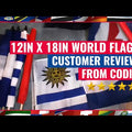 Nicaragua flag 12 x 18 inch