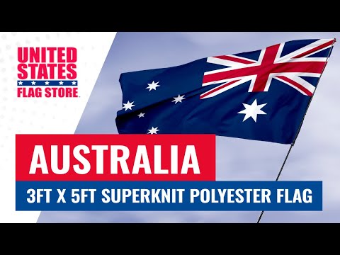 Australia flag 3ft x 5ft Super Knit polyester