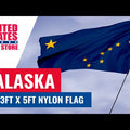 Video for a 3ft x 5ft Alaska state flag