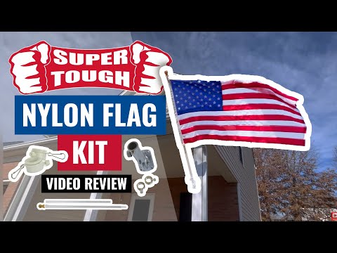 Super Tough Nylon Outdoor American Flag Kit