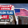 Super Tough Nylon Outdoor American Flag Kit