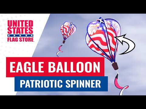 Eagle Balloon Patriotic Spinner - 20in x 8ft