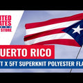 Puerto Rico 3ft x 5ft Super Knit Polyester Flag