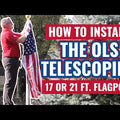 Super Tough 17ft Aluminum Telescoping Residential Flagpole