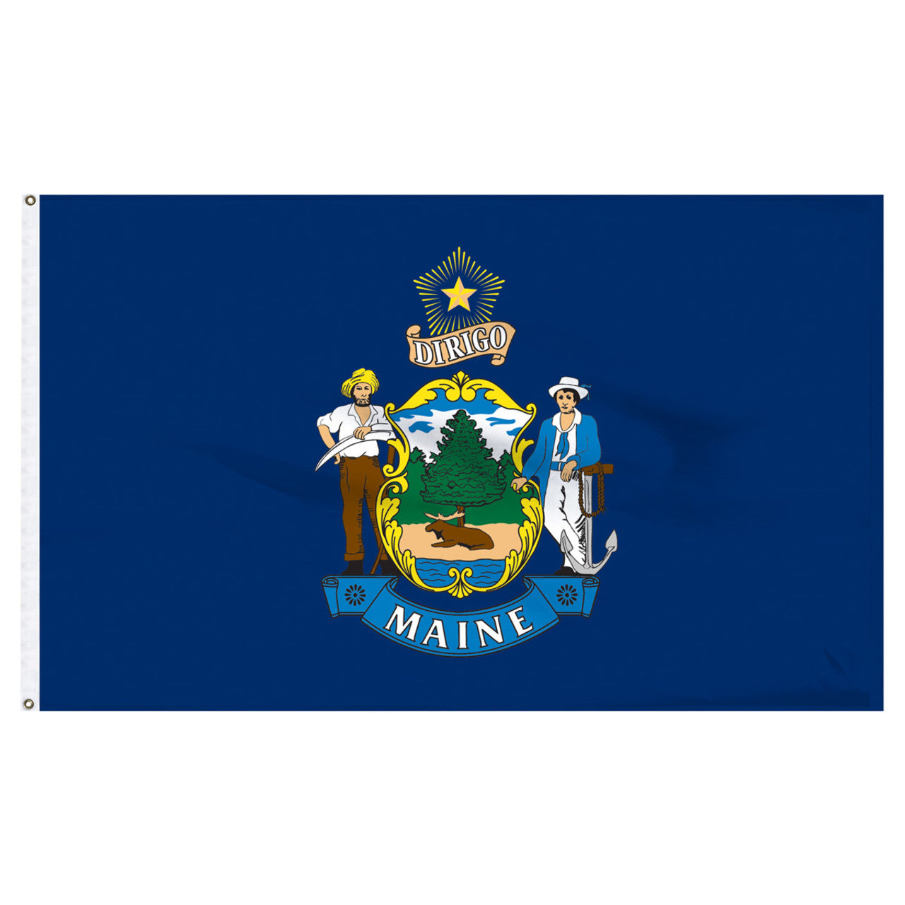 Maine flag 6 x 10 feet nylon