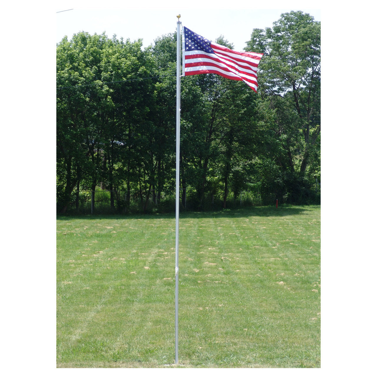 Valley Forge 20ft Aluminum Sectional Residential Flagpole Kit