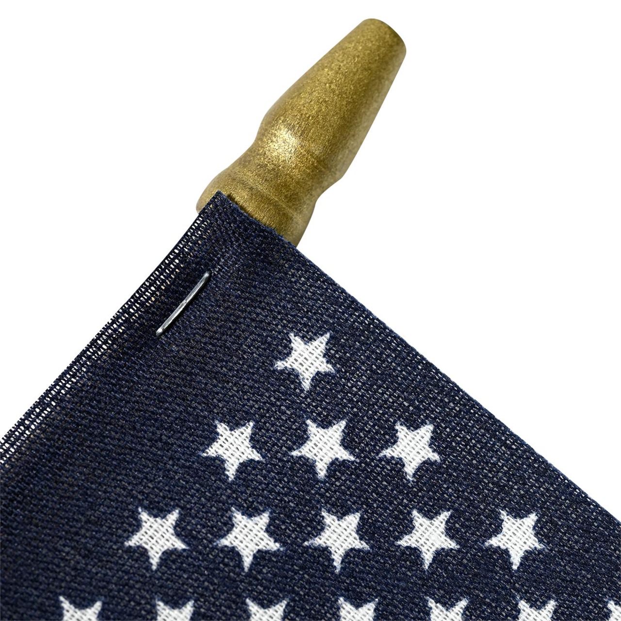 Super Tough 4"x6" Cotton US Stick Flag with Spear Tip - 25 Pack