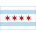 Chicago City Flag 3ft x 5ft Nylon
