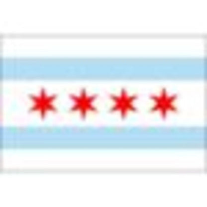 Chicago City Flag 3ft x 5ft Nylon