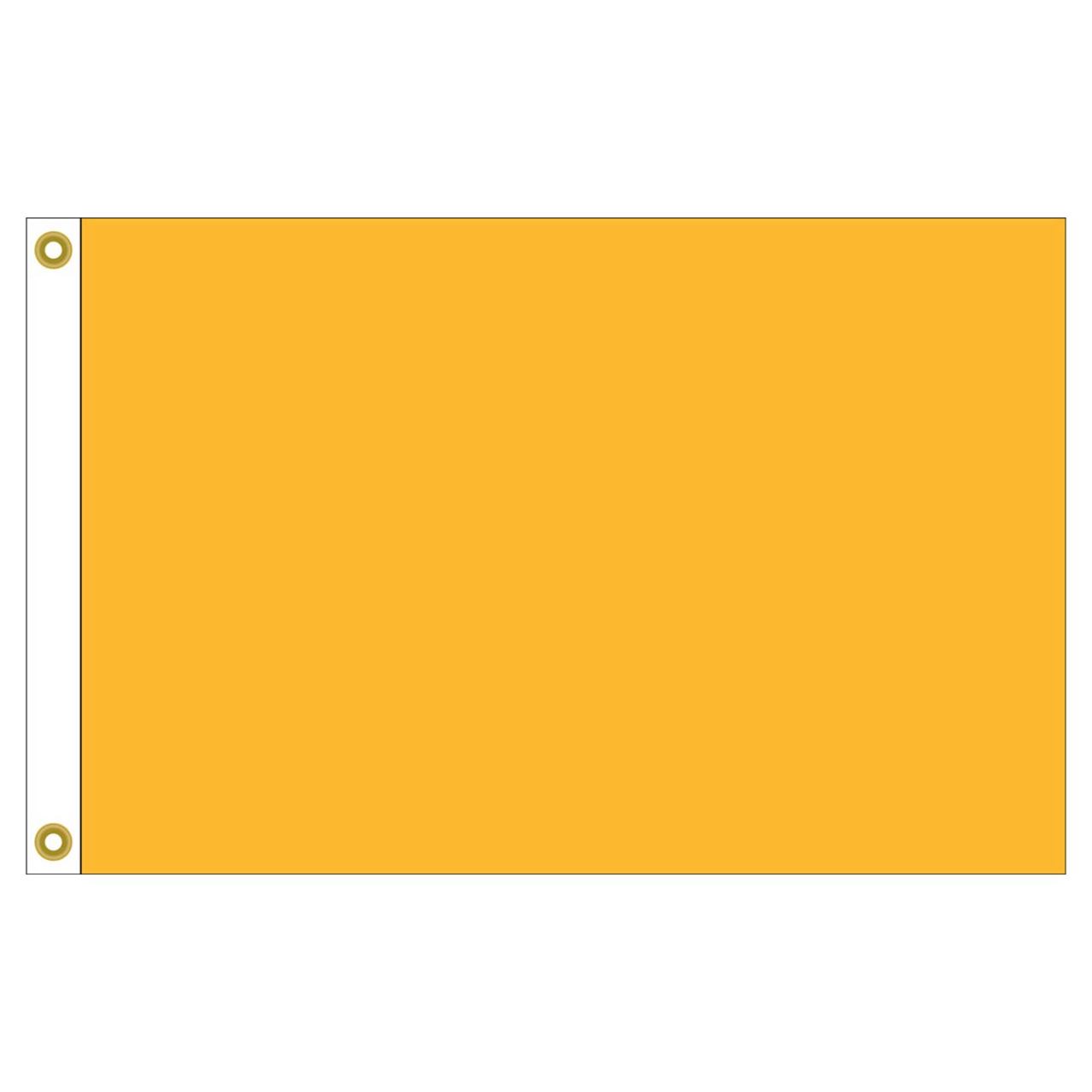 Illustration of a solid yellow flag