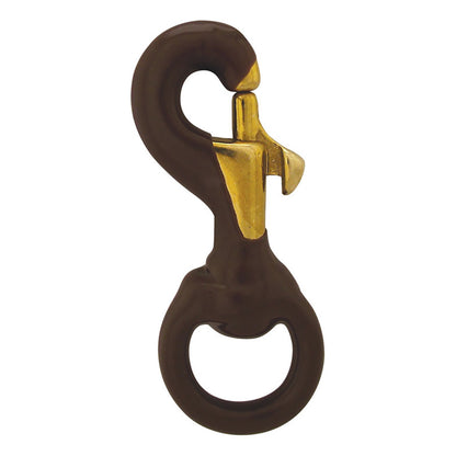 Brass Swivel Snap - Rubber Coated