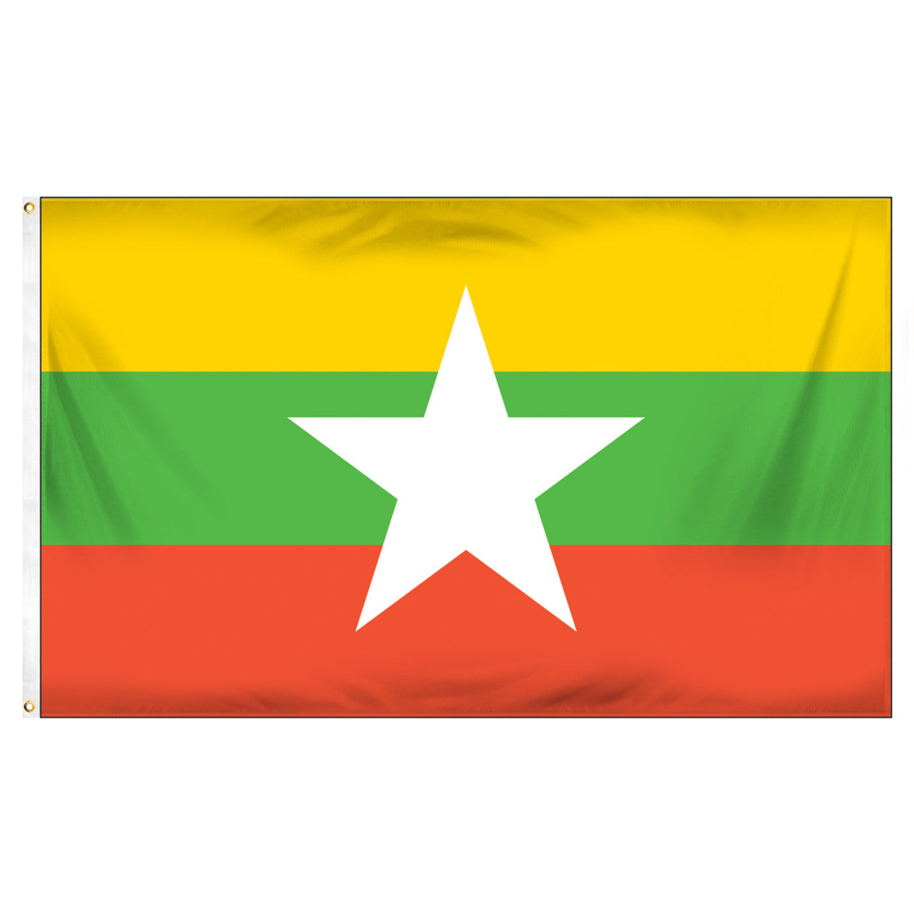 Myanmar Flag 3ft x 5ft Printed Polyester