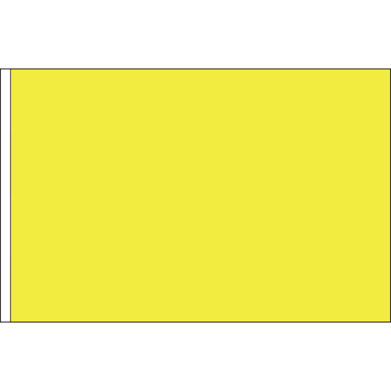 FM Yellow Solid Flag 3ft x5ft Nylon