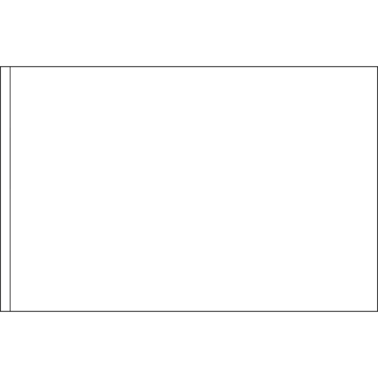Solid White 3ft x5ft Nylon Flag
