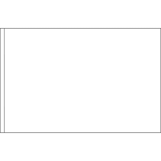 Solid White 3ft x5ft Nylon Flag