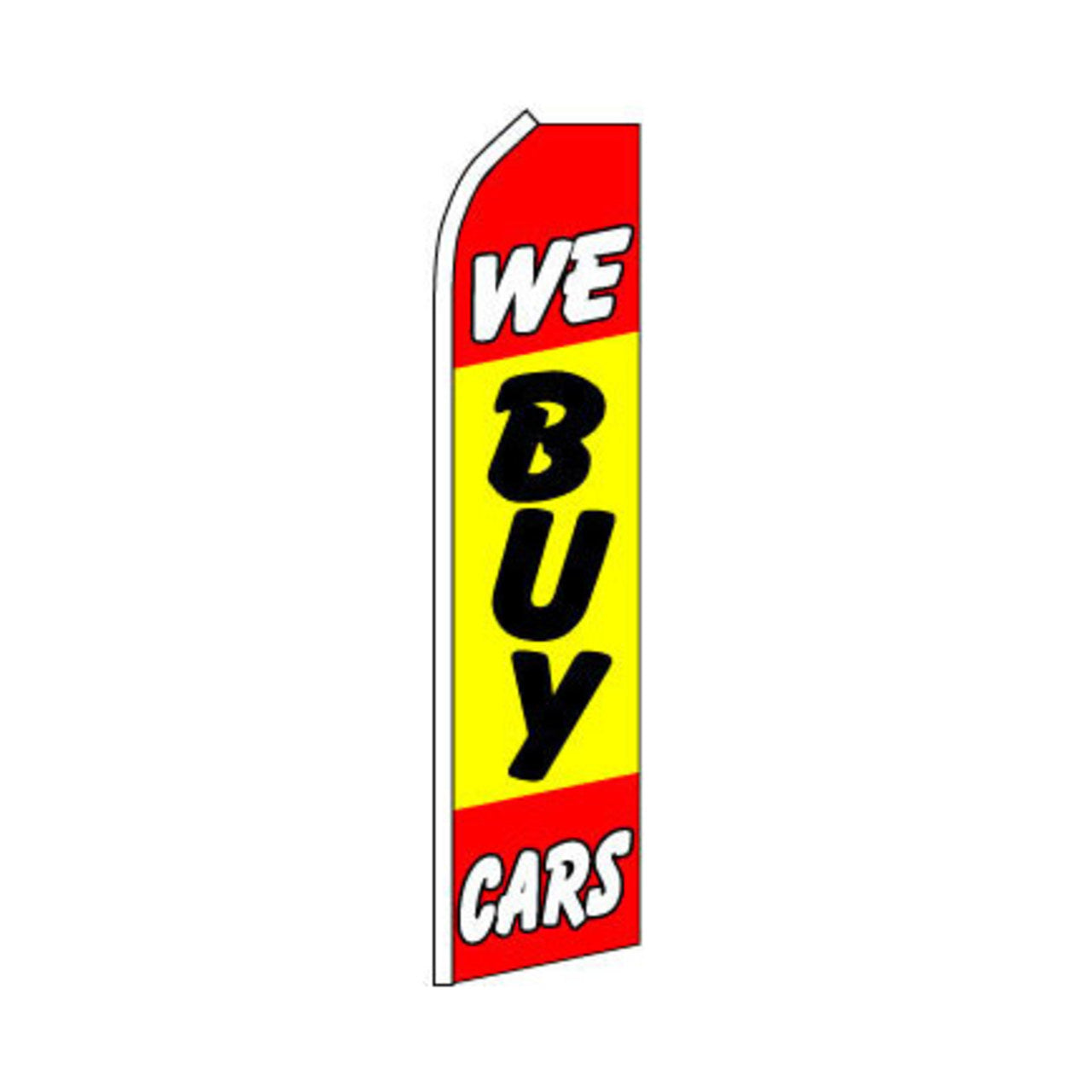 We Buy Cars Swooper Flag