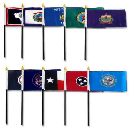 Set of 50 State Flags - 4" x 6"