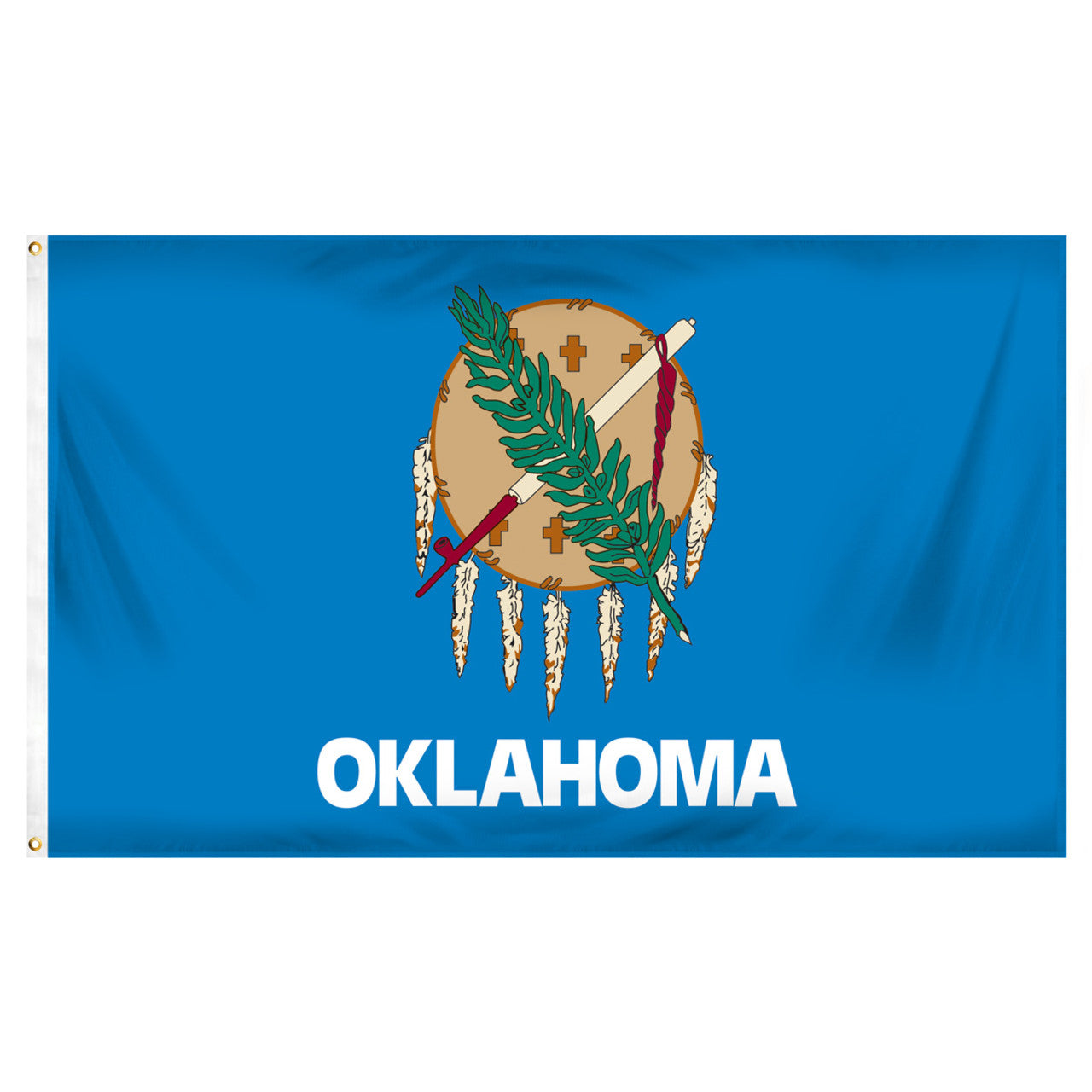 Oklahoma State Flag 5ft x 8ft Spun Heavy Duty Polyester
