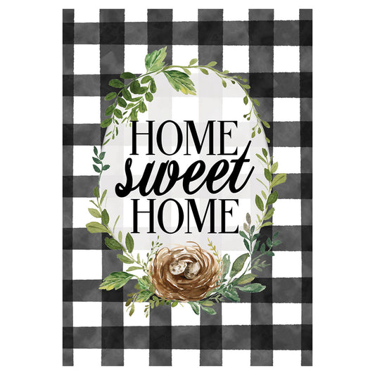 Gingham Home Banner Flag - 28in x 40in