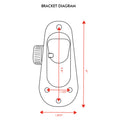 Two Position Stationary Aluminum Bracket
