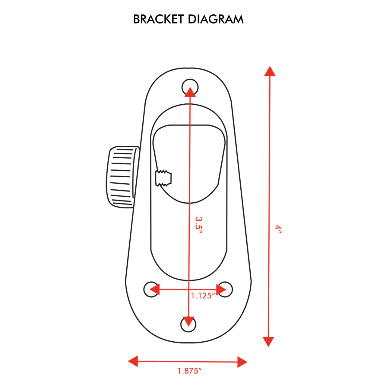 Two Position Stationary Aluminum Bracket
